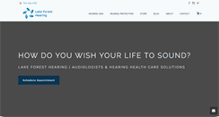Desktop Screenshot of lakeforesthearing.com